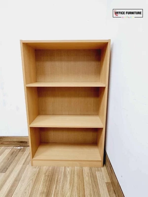 £30 • Buy Second Hand Beech Bookcase Bookshelf Office Furniture Book Storage Shelf Wooden