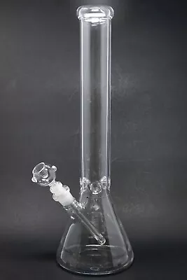 $64.99 • Buy Hookah Water Pipe Heavy Thick Glass 16  Tobacco Beaker Base Bong W/ ICE Catcher 