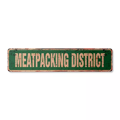 MEATPACKING DISTRICT Vintage Street Sign Manhattan New York Hudson Borough • $28.99