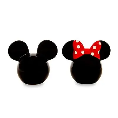 Disney Mickey And Minnie Mouse Ceramic Salt And Pepper Shakers | Set Of 2 • $17.99