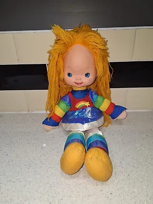 Large Original Rainbow Brite Doll 18  Tall Soft Toy Hallmark Mattel Vintage 1983 • £49.99