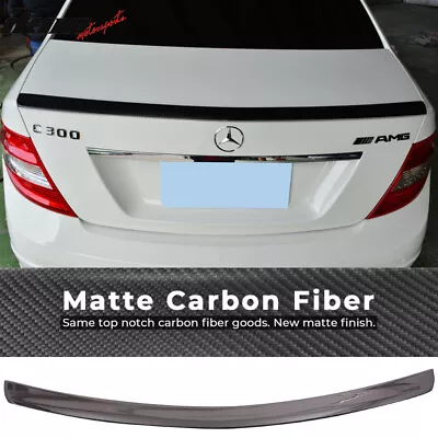 For 08-14 Benz W204 C Class AMG Style Rear Trunk Spoiler Wing Matte Carbon Fiber • $141.99