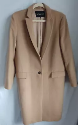 Jaeger Camelhair Wool Long Vintage Coat Size 14 PLEASE READ • £10