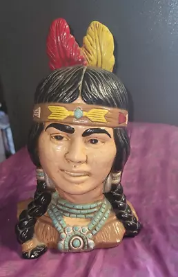 Universal Statuary Corp 1974 Native American  Indian Girl Statue • $5