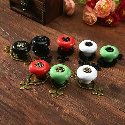 Vintage Unique Ceramic Door Knobs Cabinet Drawer Cupboard Kitchen Pull Handle • $3.76