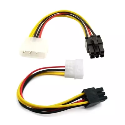 4pin To 6pin Power Cord Single D To Graphics Card 4P 6P Line Power Supply Line • £5.32