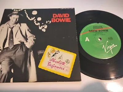 David Bowie Absolute Beginners / (Dub Mix) 7” 45 RPM Vinyl Record VS-838 Virgin • $12