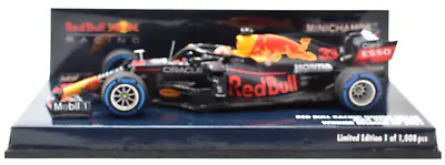 Minichamps Red Bull - Verstappen - 2021 Belgian GP 1:43 Diecast F1 Car 410211333 • $64.39