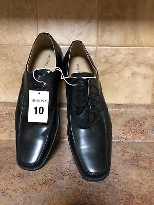 Men's Merona Black Dress Shoes-size: 10 • $15