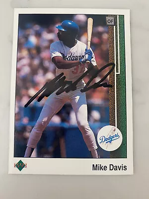 Mike Davis Autographed 1989 Upper Deck #146 Los Angeles Dodgers • $4.99