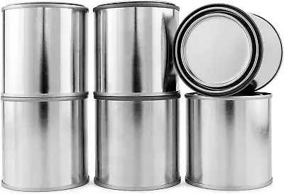 Cornucopia Metal Paint Cans With Lids (1/2 Pint Size 6-Pack) 1-Cup Capacity Em • $26.19