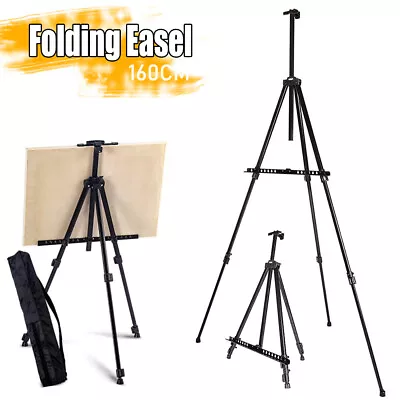 Artist Easel Large Metal Tripod Display Stand Floor Portable Art Painting W/Bag • $18.99