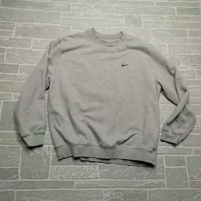 VINTAGE Nike Crewneck Sweatshirt Adult XL Gray Tag Long Sleeve 90's Y2K Mens • $37.44