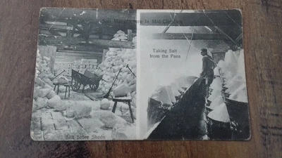 £2.99 • Buy Vintage Postcard Salt Manufacture In Cheshire Posted Northwich 1910