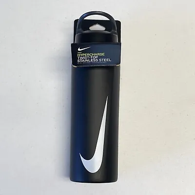 $34.95 • Buy Nike Orlando Hypercharge Twist-Top Black Stainless Steel 24 OZ Water Bottle