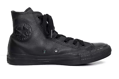 Converse Chuck Taylor All Star Black Leather Women's US 8 EU 39 • $39