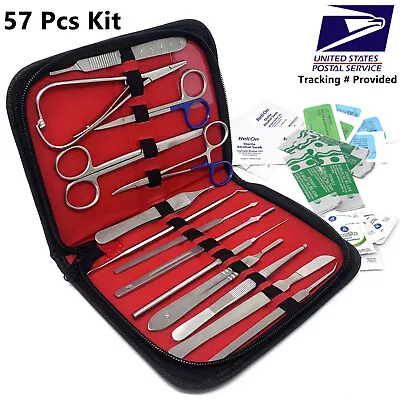 U.S. Military Surplus Medical Case Implements Forceps Hemostats Scissors Blades • $23.50