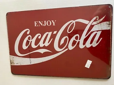Enjoy Coca Cola (Coke)  Tin Sign (#181) • $12.90