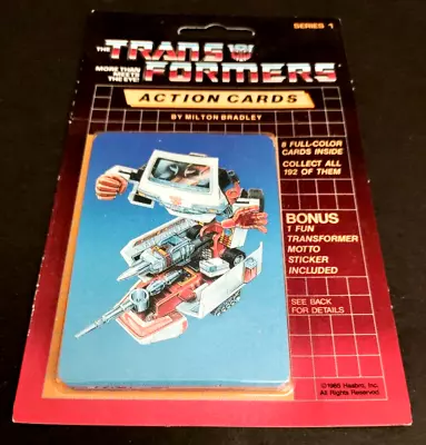 Transformers G1  RATCHET Action Cards Milton Bradley Hasbro Sealed Pack 1985 • $75