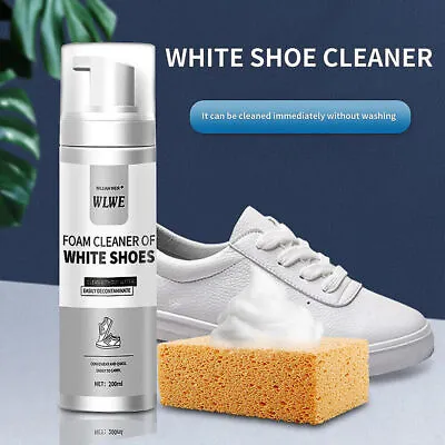 £8.99 • Buy Whitening Gel Cleaner Shoe Dirt And Yellow White Shoes Cleaning Foam Cleaner Kit