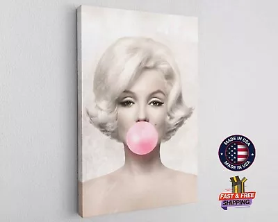 Marilyn Monroe Gum Famous Special Edition Classic Poster Canvas Print Wall Decor • $174.56