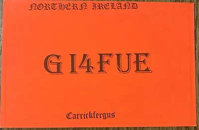 QSL Card - Carrickfergus Northern Ireland Charlie Morrison GI4FUE 1980 Postcard • $5