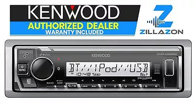 Kenwood KMR-M332BT Bluetooth Marine Media IPhone Android AM FM XM USB Aux 6Ch 4v • $139