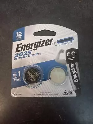 Energizer 2025 Ultimate Lithium (3v Cr2025 X2) • $9