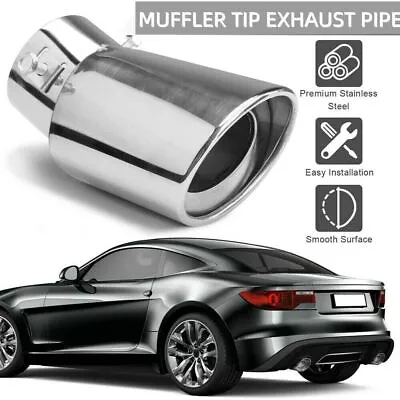 OEM NEW For Honda Accord Stainless Steel Round Exhaust Pipe Tail Muffler Auto  • $8.71