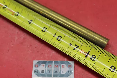 9/16  C360 BRASS SOLID ROUND ROD 8  Long Lathe Bar Stock H02 .562 Cut New • $12.95