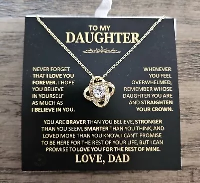 To My Daughter Necklace Gift For Daughter From DadDaughter Father Necklace Gift • $36.95