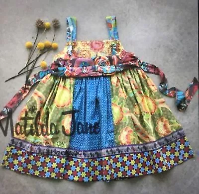 HTF GIRLS MATILDA JANE  You & Me  Leona Knot Dress Sash/headband Size 6 • $54