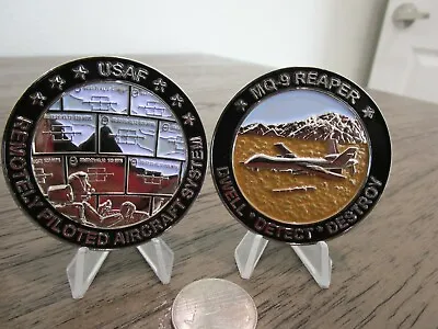 Remotely Piloted Aircraft MQ-9 Reaper USAF Drone Challenge Coin (BACKSTOCKED) • $20.99