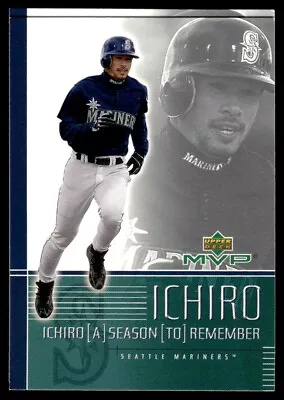 2002 Upper Deck MVP Baseball Card Ichiro Seattle Mariners #15 • $1.99