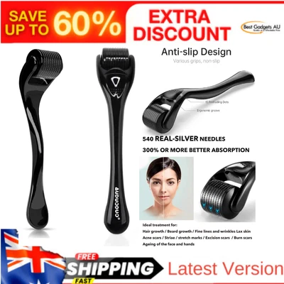 $20.56 • Buy Derma Roller For Beard & Hair Growth 0.5Mm Microdermabrasion Tool 540 Micro Need