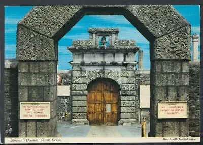 Devon Postcard - Entrance To Dartmoor Prison    RR5006 • £1.99