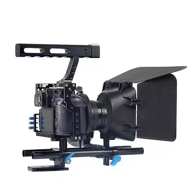 £86 • Buy DSLR Rig Video Making Stabilizer Matte Box Follow Focus For A7 #1