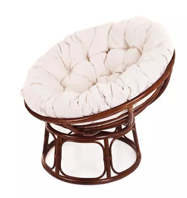 NEW Papasan Chair & Cushion Pecan Frame With Wide Choice Of Colours & Fabrics. • £299