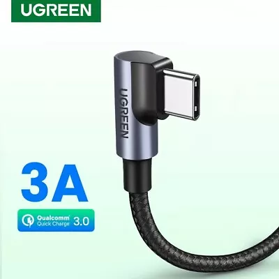 Ugreen USB-C Type C 90 Degree Right Angle USB C Quick 60W Charge Cable Samsung • $11.95