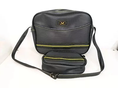 Vintage Mat Roselli Bag Set Shoulder Bag Flight Carry On & Shaving Bag • £16.80