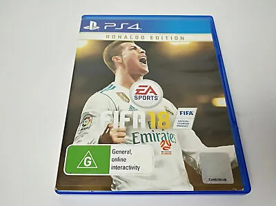 Mint Disc Playstation 4 Ps4 FIFA 18 Ronaldo Edition Free Postage • $22.90