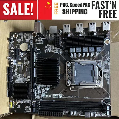 Intel X58 LGA1366 2*DDR3 REG M-ATX Support Xeon X5675 X5690 Desktop Motherboard • $40.99