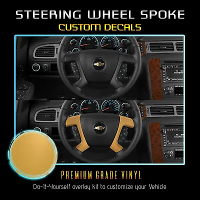 $8.95 • Buy Steering Wheel Spoke Decal Cover Fit 2007-2013 Chevrolet Avalanche - Flat Matte