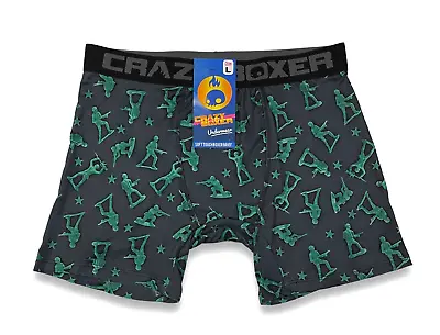 Crazy Boxer Briefs / Underwear - NWT Mens Large (36-38) Army - #42372-P4 • $10.97
