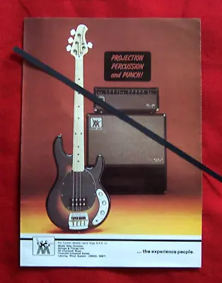 Music Man Stingray Bass Guitar 1977 Original Vintage Advert • $8.62