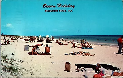 Ocean Holiday Melbourne Beach Florida Chrome Postcard C37 • $5.94