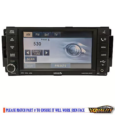 07 08 09 2010 DODGE JEEP CHRYSLER MyGig Radio CD DVD MP3 Player REN High Speed • $227.05