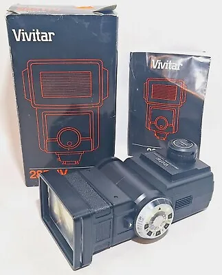 Vtg Vivitar 285 HV Zoom Thyristor Auto Electronic Flash Tested W/ Box And Manual • $56.32