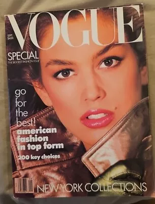 Vintage VOGUE Magazine September 1987 Issue New York Collections • $48