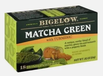 Bigelow Matcha Green Tea With Turmeric • $10.99